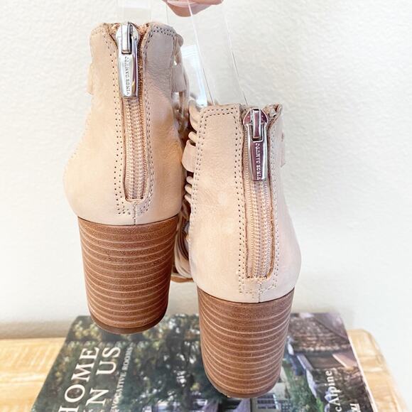 Vince Camuto Strappy lace up bootie heels kaiann 6 - Picture 7 of 9